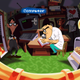 In Weird Ed's bedroom in Day of the Tentacle, as Ed studies stamps.